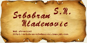 Srbobran Mladenović vizit kartica